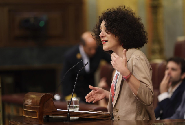 Archivo - La diputada de Unidas Podemos y portavoz de En Comú Podem en el Congreso, Aina Vidal, interviene en la tercera jornada de la 26 edición del Debate sobre el Estado de la Nación, en el Congreso de los Diputados, a 14 de julio de 2022, en Madrid (E