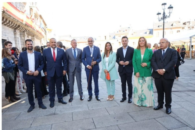 Luis Tudanca, durante su visita a Ponferrada.