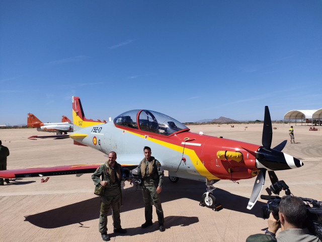 Nuevo avión de entrenamiento 'Pilatus' de la Academia General del Aire