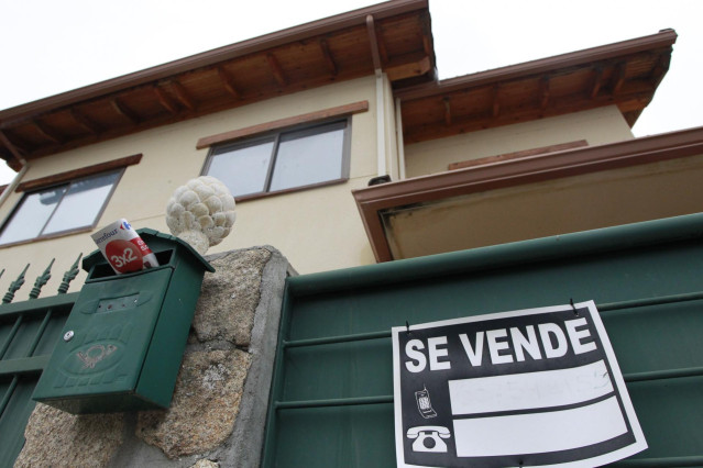 Archivo - Una casa en venta