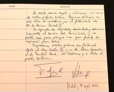 Los Reyes muestran sus condolencias al embajador de Reino Unido por la muerte de Isabel II, un 
