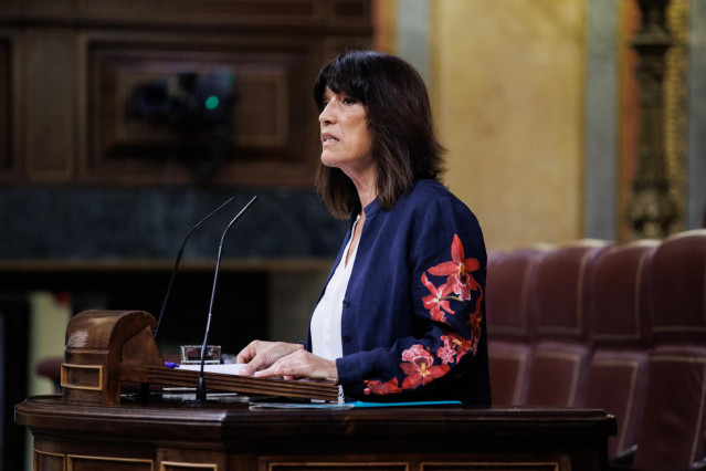 Archivo - La diputada de Junts Pilar Calvo.