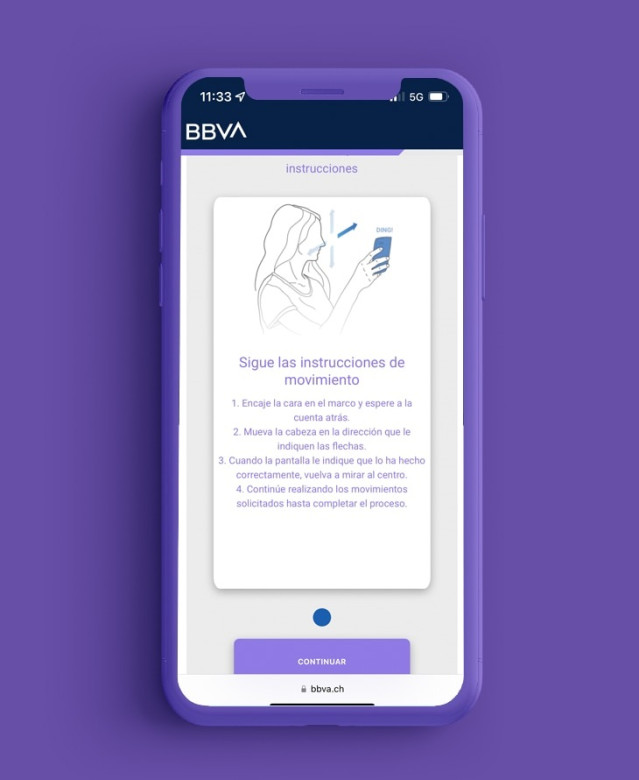 Imagen de recurso de BBVA New en, la cuenta de inversión de la filial de BBVA en Suiza.
