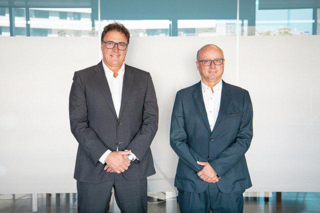 El consejero delegado de Seidor, Josep Benito, y el consejero delegado de Opentrends y director de la nueva unidad de negocio de la firma catalana, Juan José Giménez