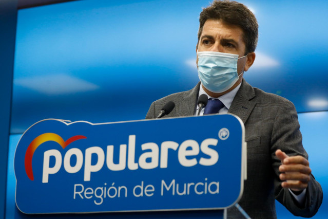 Archivo - El presidente del PP de Valencia, Carlos Mazón, en una imagen de archivo
