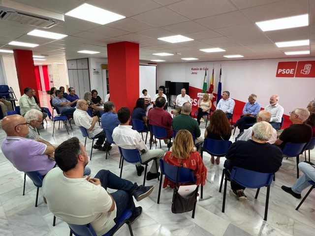 Santos Cerdán en un acto en Jerez.