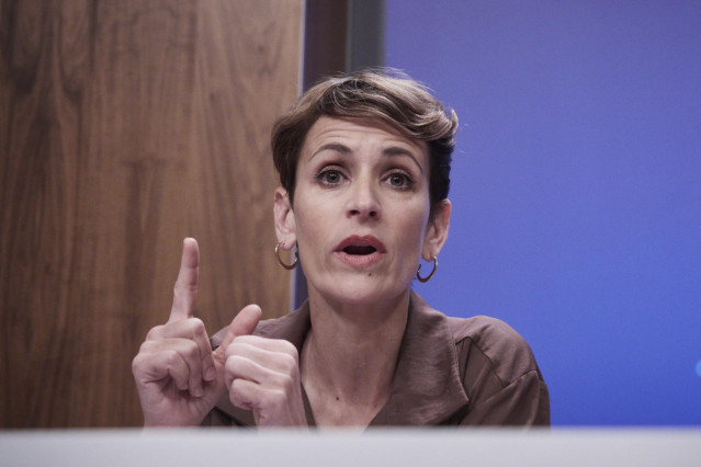 Archivo - La presidenta de Navarra y secretaria genera del PSN, María Chivite.