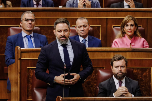El presidente de Vox, Santiago Abasca.