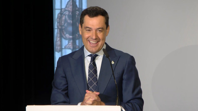 Juanma Moreno, este lunes en Madrid