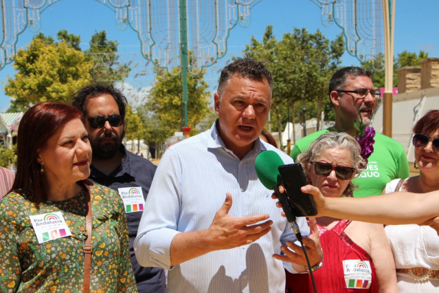Archivo - El candidato por Cádiz de la coalición progresista Por Andalucía, conformada por Podemos, IU, Más País, Equo e Iniciativa del Pueblo Andaluz, Juan Antonio Delgado. (Foto de archivo).