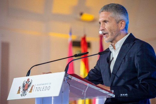 El ministro del Interior, Fernando Grande-Marlaska, en Toledo.
