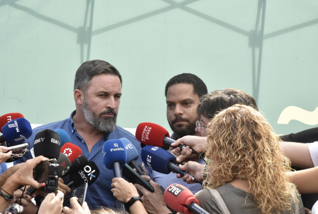 El presidente de Vox, Santiago Abascal