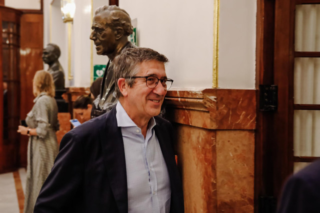 El portavoz del Grupo Parlamentario Socialista en el Congreso de los Diputados, Patxi López.