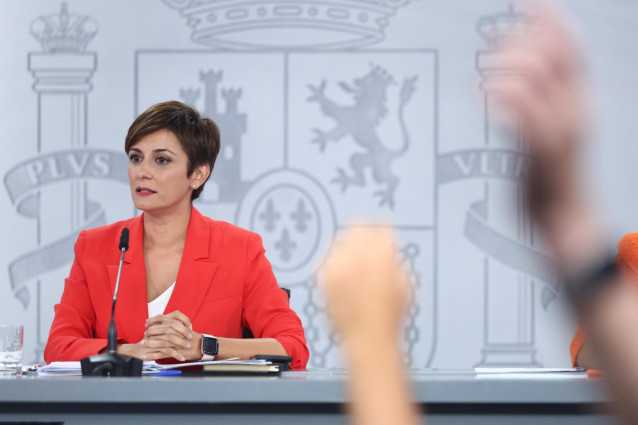 La ministra Portavoz, Isabel RodrÏguez, durante una rueda de prensa posterior a la reunión del Consejo de Ministros, a 20 de septiembre de 2022, en Madrid (España).