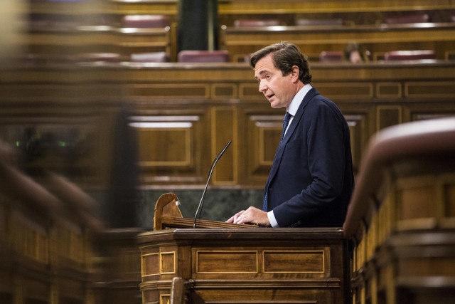 Archivo - El diputado del PP Pablo Hispán durante una sesión plenaria en el Congreso de los Diputados