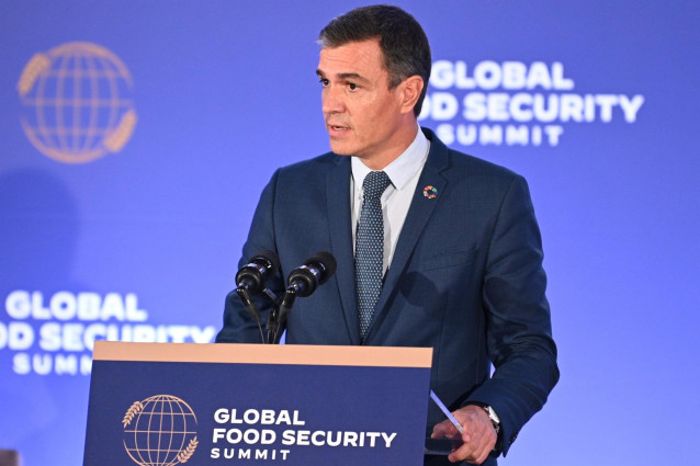 El presidente del Gobierno, Pedro Sánchez, interviene en la cumbre mundial sobre seguridad alimentaria en Nueva York