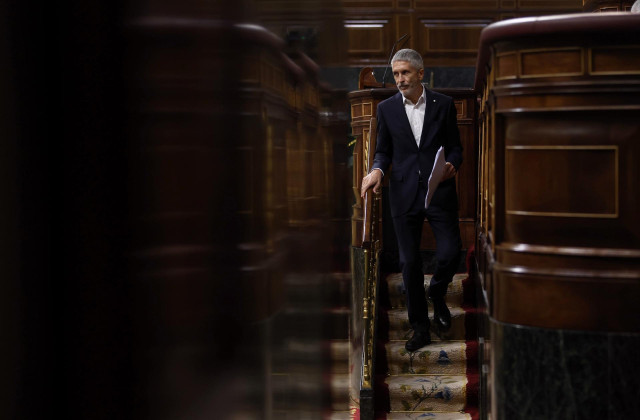 El ministro de Interior, Fernando Grande-Marlaska, en el Congreso de los Diputados