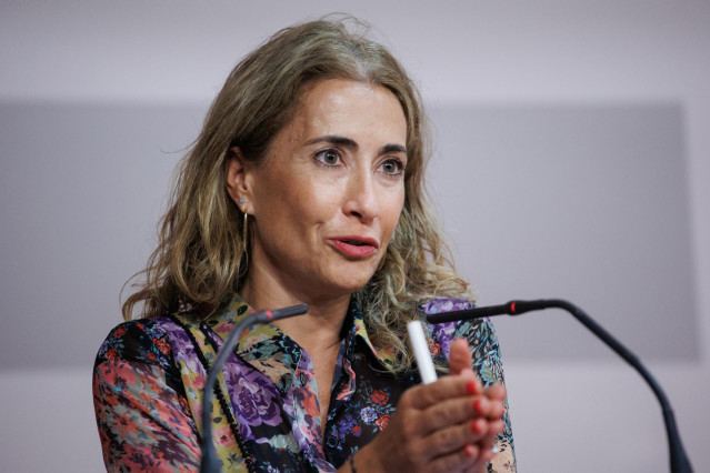 La ministra de Transportes, Movilidad y Agenda Urbana, Raquel Sánchez