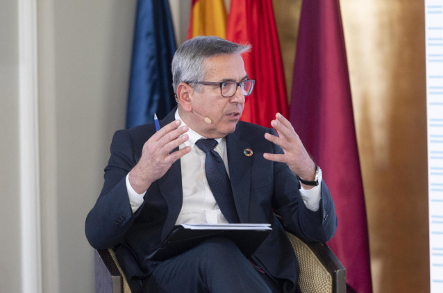 Archivo - El presidente del ICO, José Carlos García de Quevedo, en una mesa redonda de la XII edición de Spain Investors Day (SID), en el Hotel Ritz, a 12 de enero de 2022, en Madrid, (España).