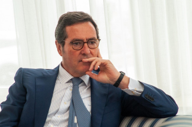 Archivo - Antonio Garamendi, presidente de la CEOE, en una imagen de archivo.
