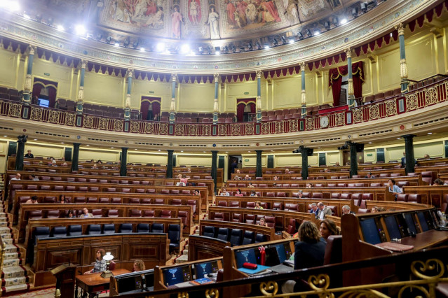 Vista general del Congreso durante una sesión plenaria el pasado martes