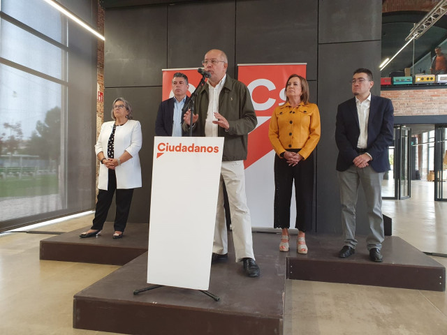 Igea durante la rueda de prensa en Burgos.