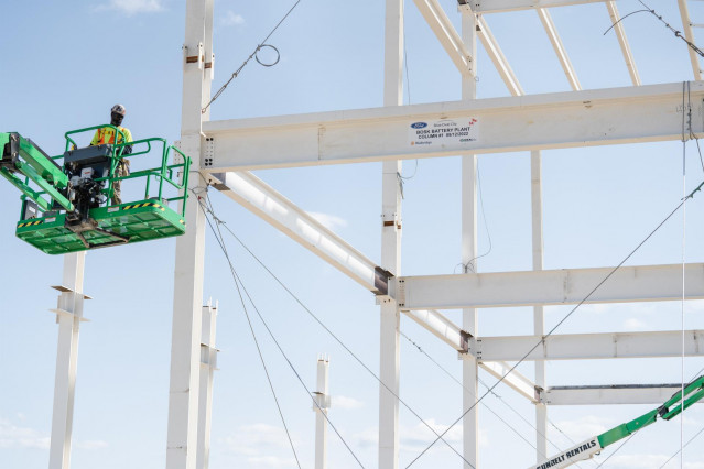 Construcción de la nueva planta de Ford en Estados Unidos