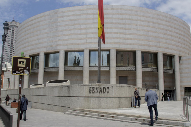 Archivo - Fachada del Senado de España