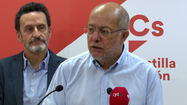 El procurador de Ciudadanos, Francisco Igea, y el portavoz nacional del Partido, Edmundo Val.