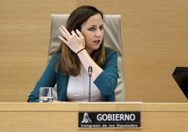 Archivo - La ministra de Derechos Sociales y Agenda 2030, Ione Belarra, comparece en la Comisión de Derechos Sociales y Políticas Integrales de la Discapacidad, en el Congreso de los Diputados, a 1 de junio de 2022, en Madrid (España).