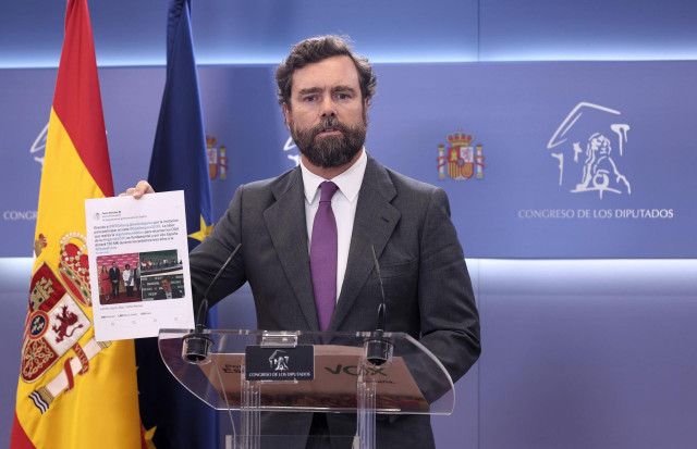 El portavoz parlamentario de Vox en el Congreso, Iván Espinosa de los Monteros