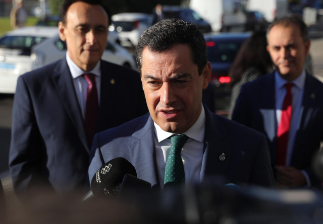 El presidente de la Junta de Andalucía, Juanma Moreno.