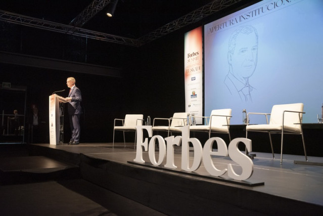 El Lehendakari, Iñigo Urkullu, en el Forbes Summit Rerinventing Euskadi Basque Country, en Azkuna Zentroa, en Bilbao