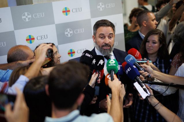 El presidente de VOX, Santiago Abascal