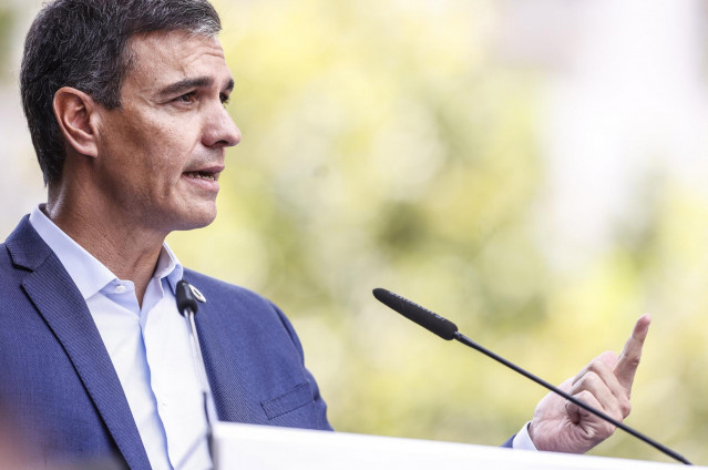 El presidente del Gobierno, Pedro Sánchez