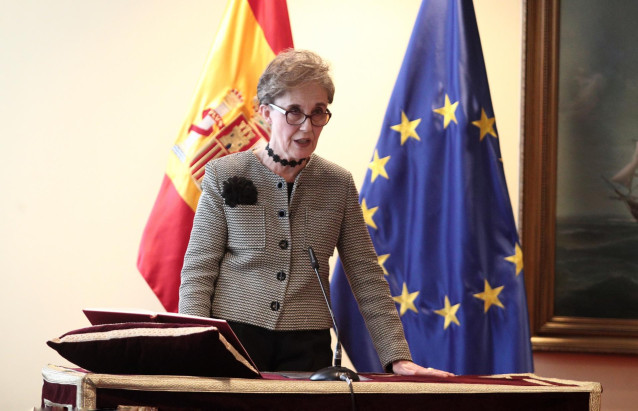 Archivo - Paz Esteban, en el acto en el que asumió el cargo de directora del CNI en 2020