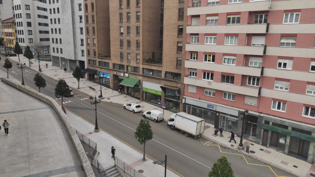 Archivo - Calles de Oviedo, en una imagen de archivo.