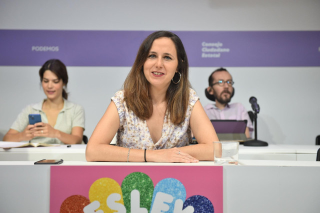 Archivo - La ministra de Derechos Sociales y Agenda 2030, Ione Belarra, interviene en una reunión del Consejo Ciudadanos Estatal de Podemos, en la Sede de Podemos, a 9 de julio de 2022, en Madrid (España).