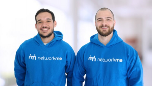 Los cofundadores de Networkme, Felipe Vieira y Marcelo Manteigas.