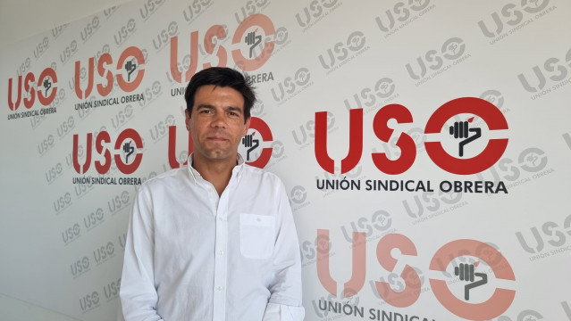 Archivo - El secretario general de USO, Joaquín Pérez.