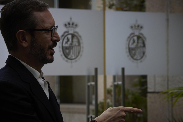 El portavoz del Grupo Parlamentario Popular en el Senado de España, Javier Maroto, durante una entrevista para Europa Press, a 31 de octubre de 2022, en Madrid (España). Maroto es licenciado en Ciencias Económicas y Empresariales. Fue diputado por Álava e