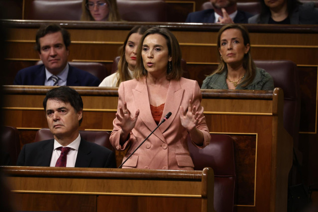 La portavoz del PP en el Congreso, Cuca Gamarra, interviene durante una sesión plenaria en el Congreso de los Diputados, a 2 de noviembre de 2022, en Madrid (España). El Partido Popular va a forzar una votación en el Congreso para retar al PSOE a apoyar q