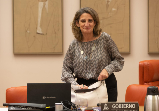 La vicepresidenta tercera del Gobierno y ministra para la Transición Ecológica y el Reto Demográfico, Teresa Ribera, a su llegada a la Comisión de Transición Ecológica y Reto Demográfico, en el Congreso de los Diputados, a 2 de noviembre de 2022, en Madri
