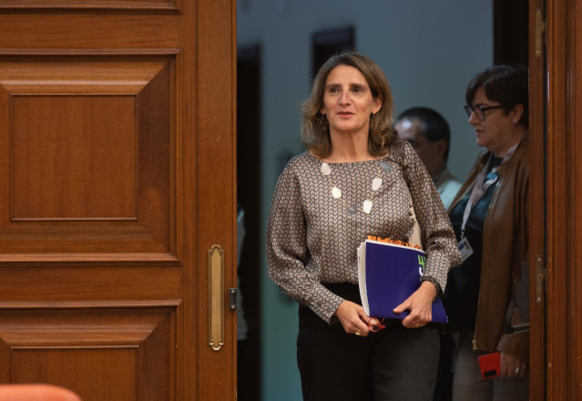 La vicepresidenta tercera del Gobierno y ministra para la Transición Ecológica y el Reto Demográfico, Teresa Ribera