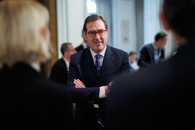 El presidente de la CEOE, Antonio Garamendi