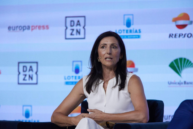 Archivo - La presidenta de la Federación Española de Remo, Asunción Loriente, interviene en el Desayuno Deportivo de Europa Press ‘Las mujeres que mandan en el deporte’, en el Auditorio Beatriz Madrid, a 19 de julio de 2022, en Madrid (España). El encuent