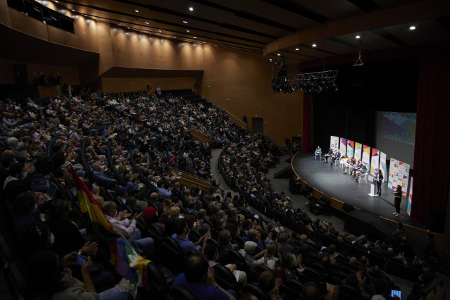 Archivo - Mitin final de la ‘Universidad de Otoño’, organizada por Podemos, en el Auditorio Pilar Bardem, en Rivas-Vaciamadrid, a 10 de octubre de 2021, en Madrid (España).