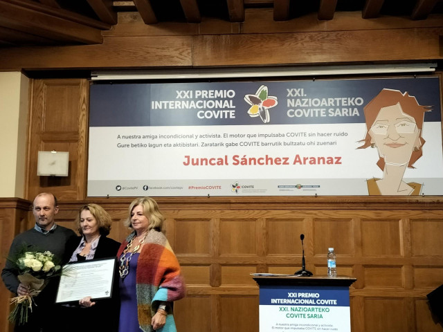 Entrega del Premio Internacional de Covite en San Sebastián