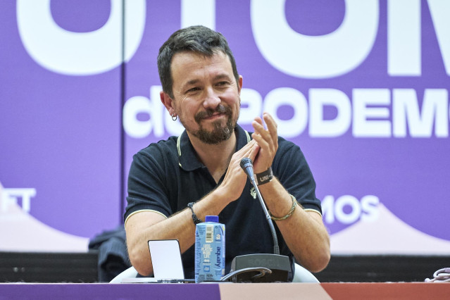 El exlíder de Podemos Pablo Iglesias durante la celebración de la 'Uni de otoño' en la Facultad de Ciencias Políticas de la Universidad Complutense de Madrid, a 5 de noviembre de 2022, en Madrid (España).