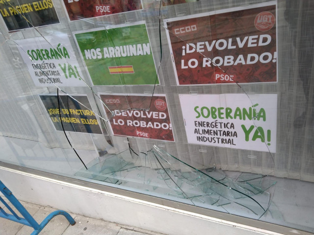 Vox denuncia destrozos en la sede del partido en Zamora por un ataque de 